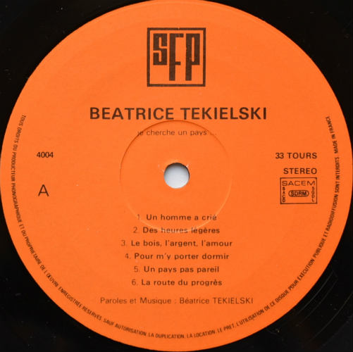 Beatrice Tekielski (Mama Bea) / Je Cherche Un Pays...β