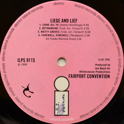 Fairport Convention / Liege & Lief (Pink i Matrix-1)β