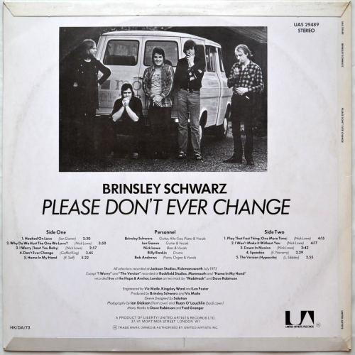 Brinsley Schwarz / Please Don't Ever Change (UK Original)β