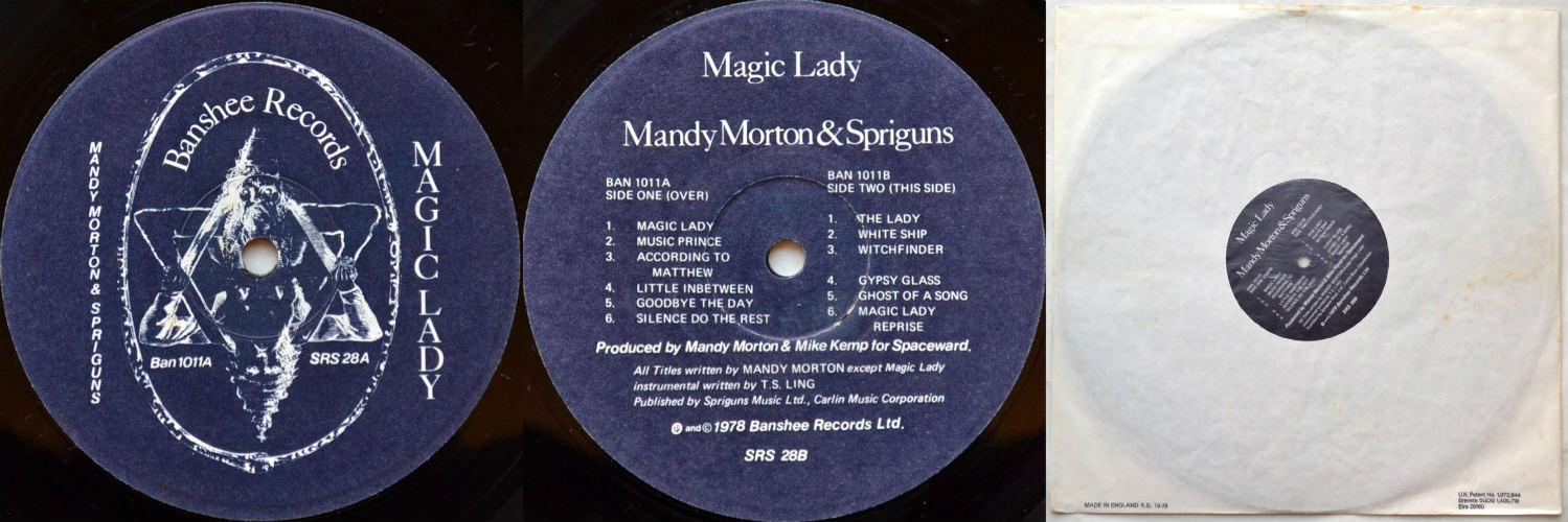 Mandy Morton And Spriguns / Magic Lady (Banchee Original w/hexagon insert!)β
