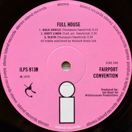 Fairport Convention / Full House (UK 1st Press)β