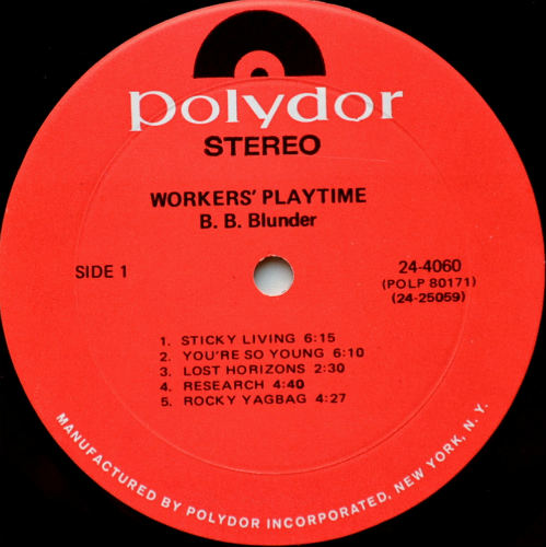 B.B. Blunder / Workers' Playtime (US)β