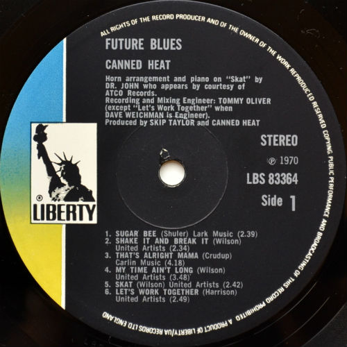 Canned Heat / Future Blues (UK Early Press)β