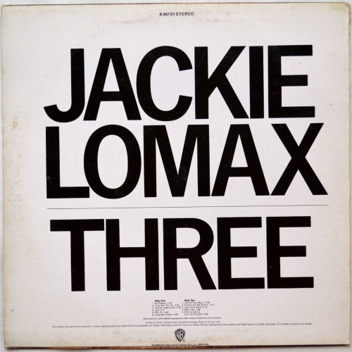 Jackie Lomax / Three (UK Matrix-1)β