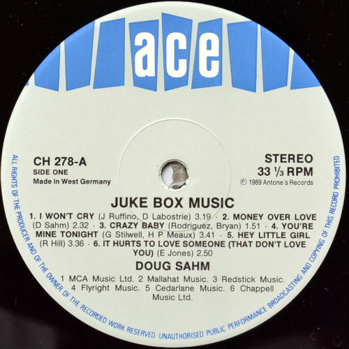 Doug Sahm / Juke Box Music (Germany)β