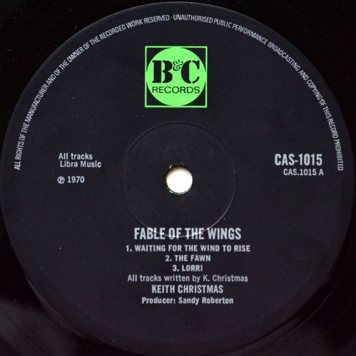 Keith Christmas / Fable Of The Wings (UK )β