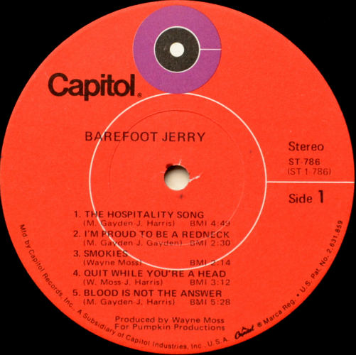 Barefoot Jerry / Southern Delightβ