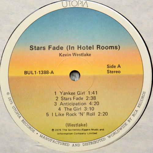 Kevin Westlake / Stars Fade (In Hotel Room)(Promo)β