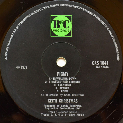 Keith Christmas / Pigmy (UK)β