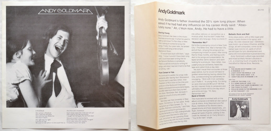 Andy Goldmark / Andy Goldmark (In Shrink Rare Promo)の画像