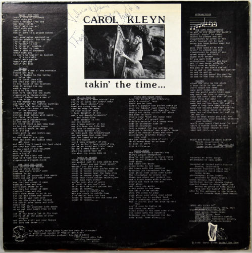 Carol Kleyn / Takin' The Time (Rare Original)β
