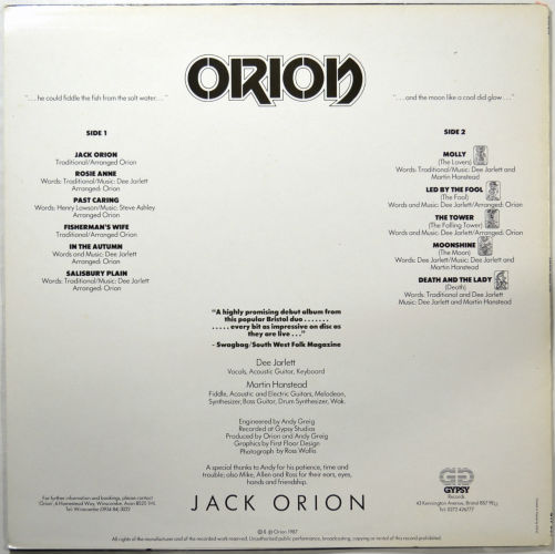 Orion / Jack Orionβ