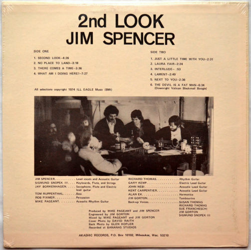 Jim Spencer / 2nd Look (Sealed!!!)β