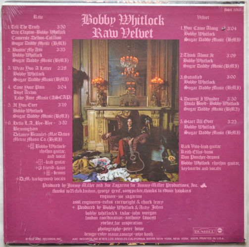 Bobby Whitlock / Raw Velvet (In Shrink)β