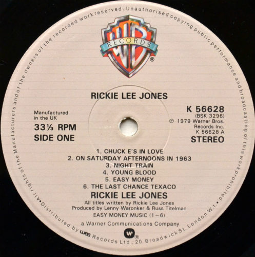Rickie Lee Jones / Rickie Lee Jones (UK Matrix-1)β