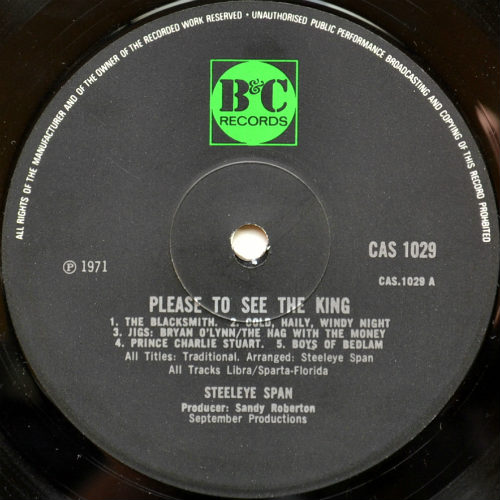 Steeleye Span / Please To See The King (B&C)β