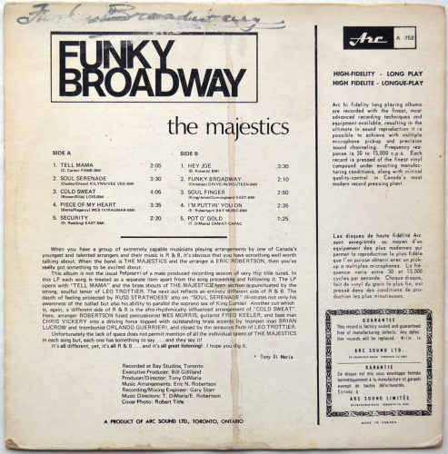Majestics / Lets Do The Funky Broadwayβ