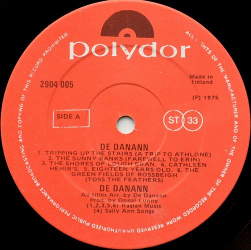 De Danann / De Dannann (Ireland Original)β