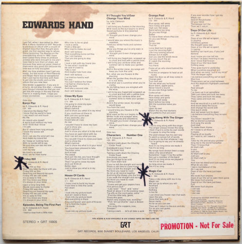 Edwards Hand / Edwards Hand (Rare Promo)β