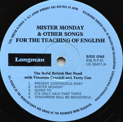 Solid British Hat Band / Mister Monday & Other Songs For The Teaching Of Englishβ