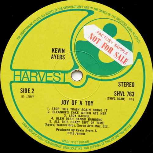 Kevin Ayers / Joy Of A Toy (UK Matrix-1)β