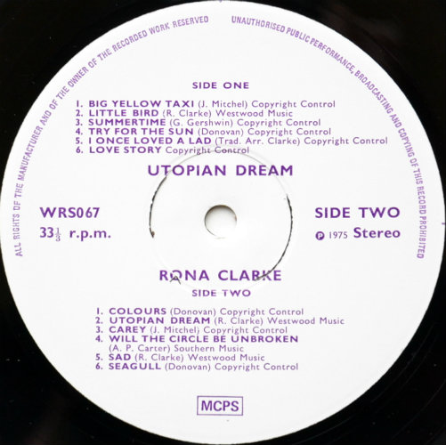 Rona Clarke / Utopian Dreamβ