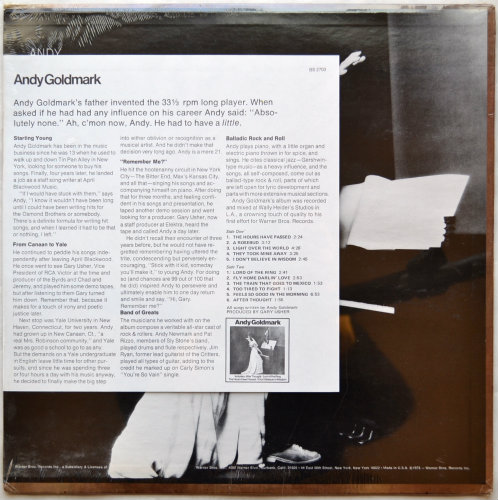 Andy Goldmark / Andy Goldmark (Rare Promo Seald!!)β