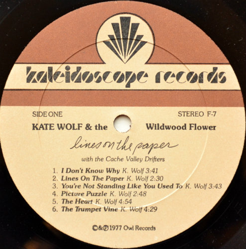 Kate Wolf & The Wildwood Flower / Lines On The Paper (Kaleidoscope)β