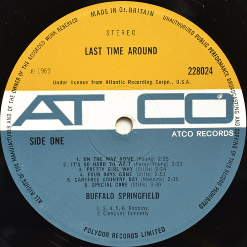 Buffalo Springfield / Last Time Around (UK Early Press)β