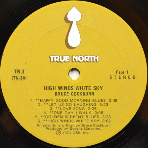 Bruce Cockburn / High Winds, White Sky (Canada Early Press)β