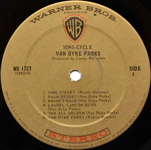 Van Dyke Parks / Song Cycle (US Early Press)β