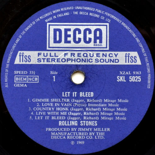 Rolling Stones / Let It Bleed (UK Decca) - DISK-MARKET