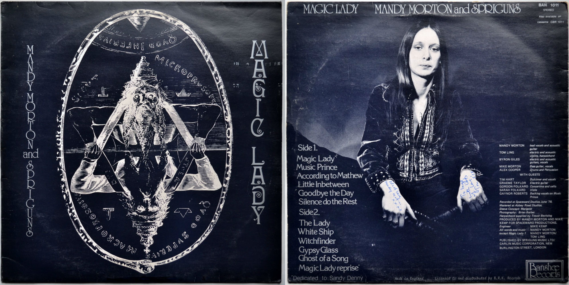 Mandy Morton And Spriguns / Magic Lady (Original w/hexagon insert!)β