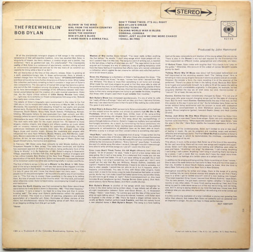Bob Dylan / Freewheelin' (UK Stereo)β