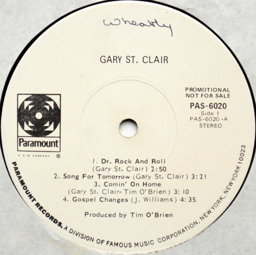 Gary St. Clair / Same (Rare Promo)の画像