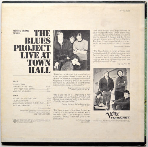 Blues Project / Live At Town Hallβ