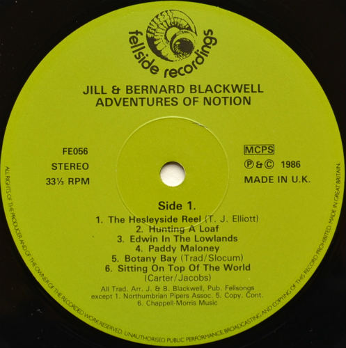 Jill & Bernard Blackwell / Adventures of Notionβ
