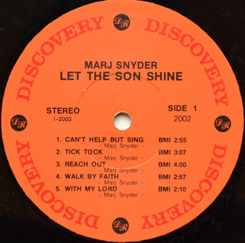 Marj Snyder / Let The Son Shine (In Shrink)β