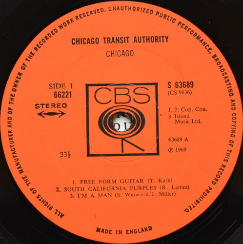 Chicago Transit Authority / The Chicago Transit Authority (UK Matrix-1)β