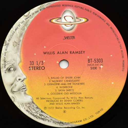 Willis Alan Ramsey / Same (JP)β