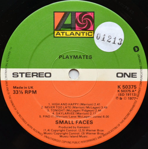 Small Faces / Playmates (UK)β