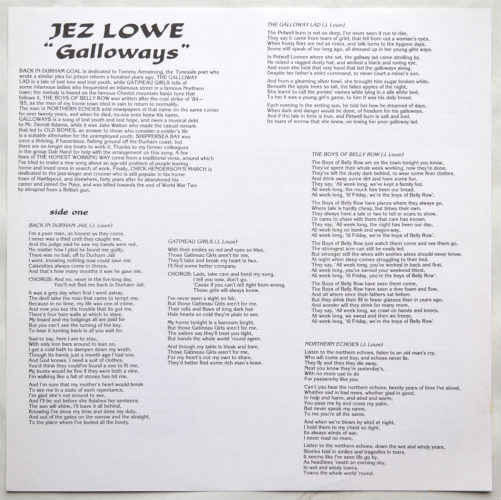 Jez Lowe / Gallowaysβ