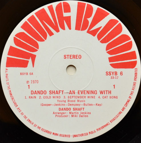 Dando Shaft / An Evening With... (UK Young Blood!!)β