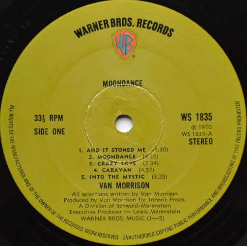 Van Morrison / Moondance (UK Green Label)β