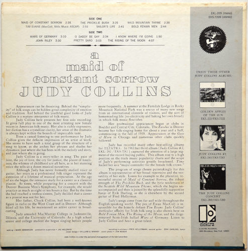 Judy Collins / A Maid of Constant Sorrowβ
