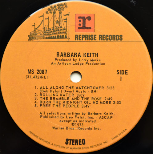 Barbara Keith / Barbara Keith (Reprise 2nd)β