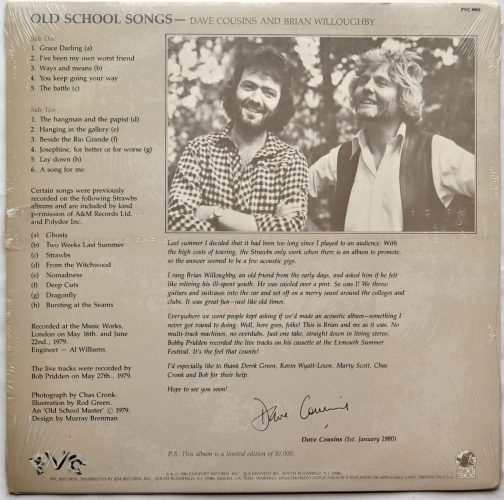 Dave Cousins (And Brian Willoughby) / Old School Songs (US In Shrink)β