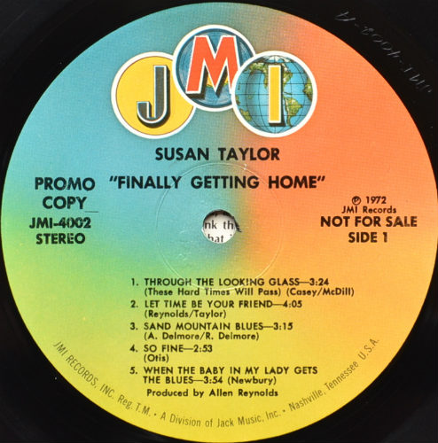 Susan Taylor / Finally Getting Home (Rare Promo)β