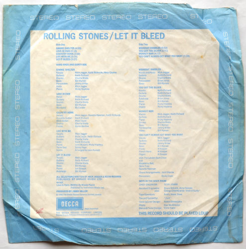 Rolling Stones / Let It Bleed (UK Decca)β