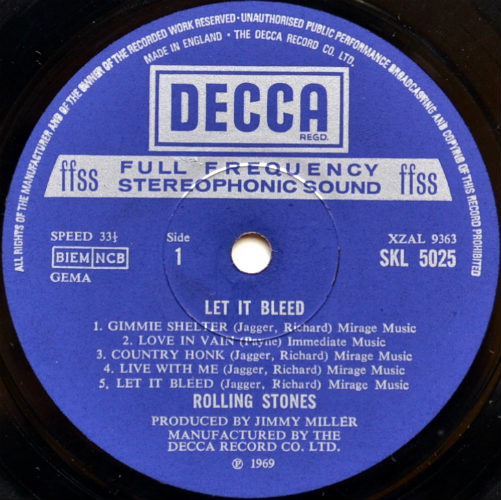 Rolling Stones / Let It Bleed (UK Decca) - DISK-MARKET